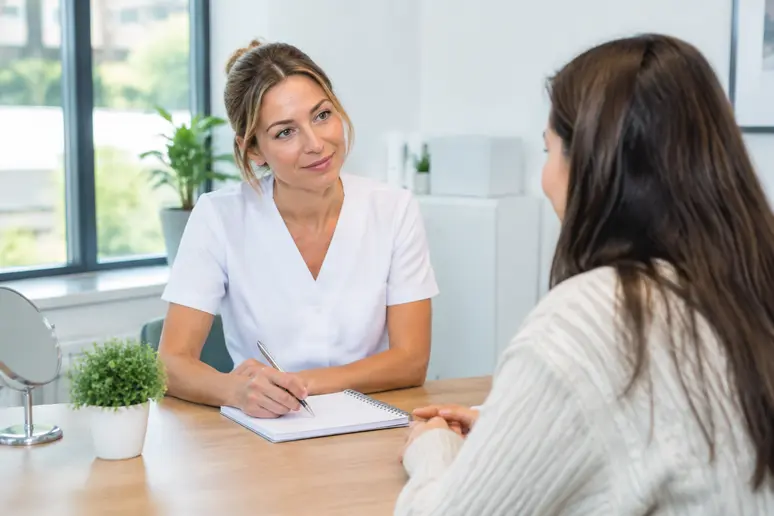 Consultation médicale avec un praticien qualifié pour évaluer les options d augmentation des fesses.